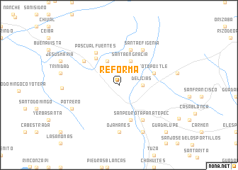 map of Reforma