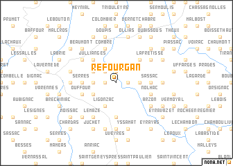 map of Refourgan