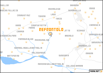 map of Refrontolo