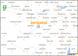 map of Refsgårde