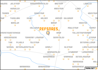 map of Refsnæs