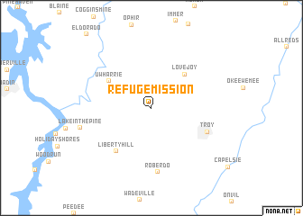 map of Refuge Mission