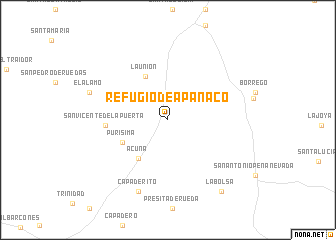 map of Refugio de Apanaco