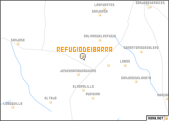 map of Refugio de Ibarra