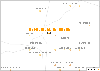 map of Refugio de las Amayas