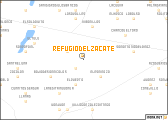 map of Refugio del Zacate