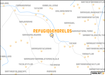 map of Refugio de Morelos