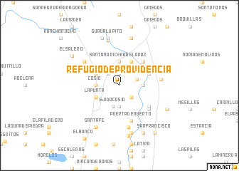 map of Refugio de Providencia