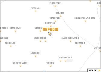 map of Refugio