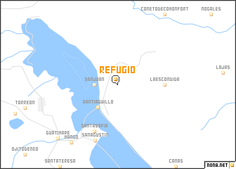 map of Refugio