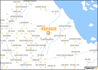 map of Refugio