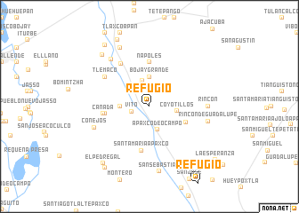 map of Refugio