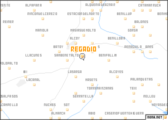 map of Regadío