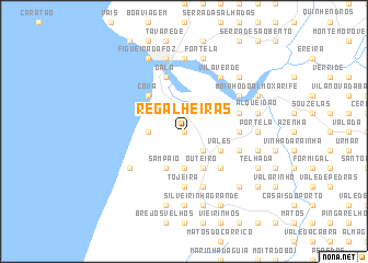 map of Regalheiras