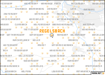 map of Regelsbach