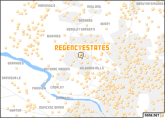 map of Regency Estates