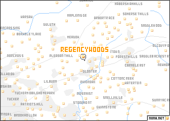 map of Regency Woods