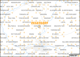 map of Regendorf