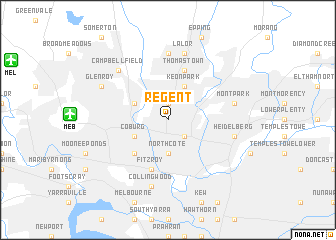 map of Regent