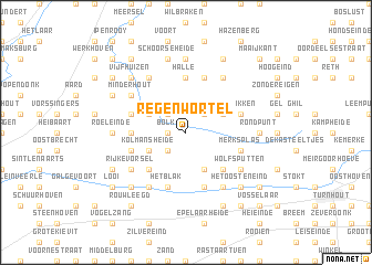 map of Regenwortel