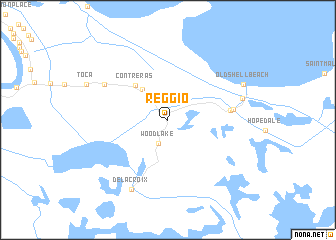 map of Reggio