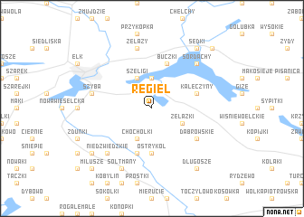 map of Regiel