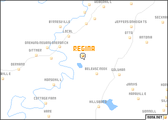 map of Regina