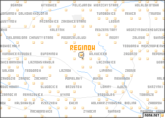 map of Reginów