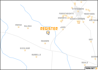 map of Register