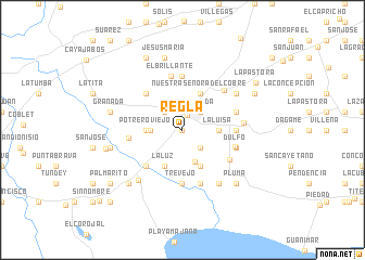 map of Regla