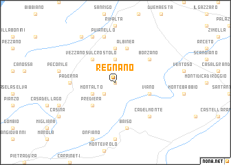 map of Regnano