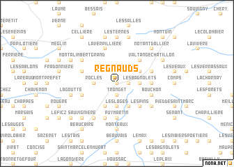 map of Regnauds