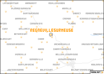 map of Regnéville-sur-Meuse