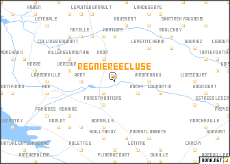 map of Regnière-Écluse