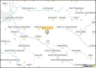 map of Regny