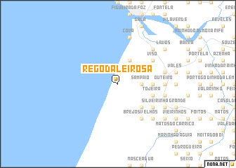 map of Rego da Leirosa