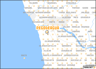 map of Rego de Água