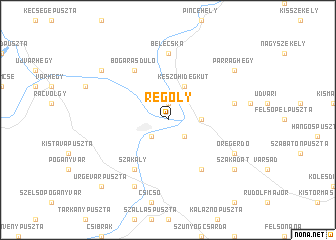 map of Regöly