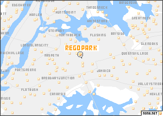 map of Rego Park