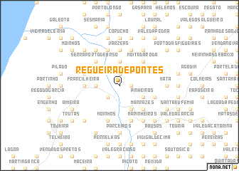 map of Regueira de Pontes