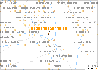 map of Regueras de Arriba