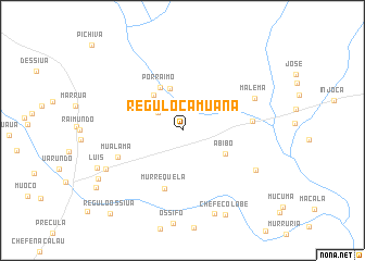 map of Régulo Camuana