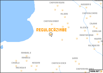 map of Régulo Cazimbe