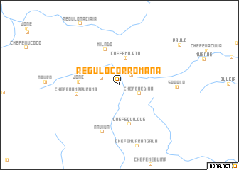 map of Régulo Corromana