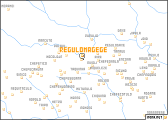 map of Régulo Magege