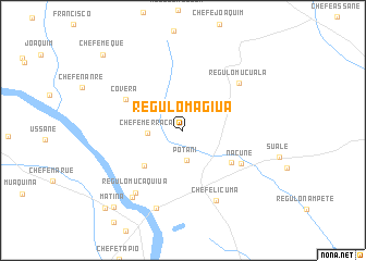 map of Régulo Magiua