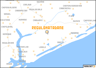 map of Régulo Matadane