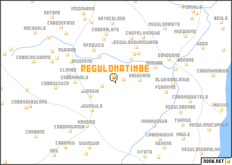 map of Régulo Matimbe