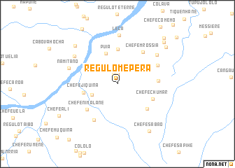 map of Régulo Mepera