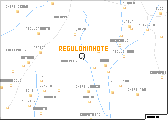 map of Régulo Minhote